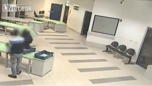 Security Guard Catches Baby in Most Harrowing Baby-Catching Footage You’ll See Today