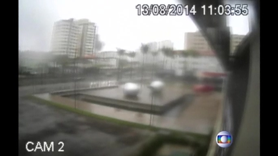 Surveillance video captures Brazilian plane crash