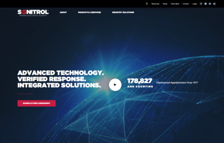New Sonitrol Website Screenshot