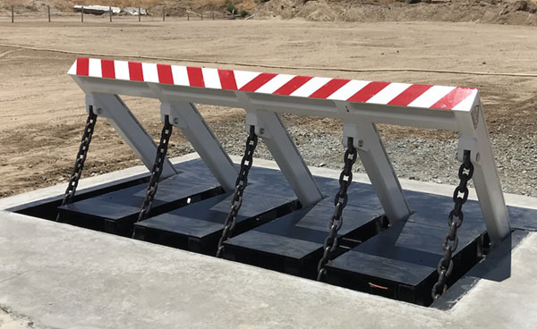 Delta Scientific Open Frame Vehicle Barrier